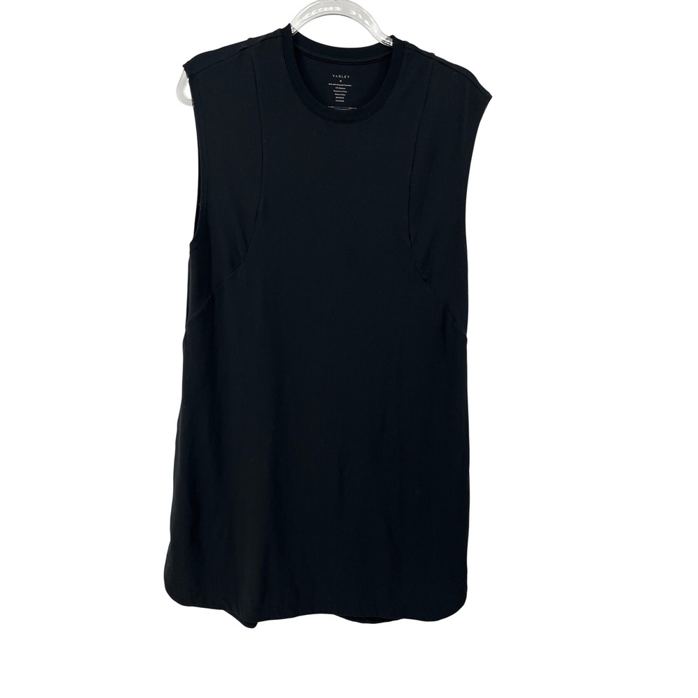 Varley Womens Black Sleeveless Activewear Tank Top Size M Recycled Polyester